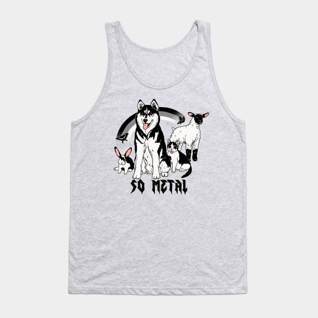 Metal Animals Tank Top by Hillary White Rabbit